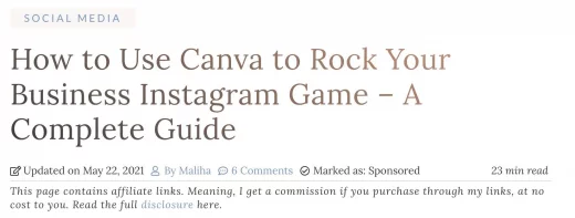 Article preview on how to use Canva