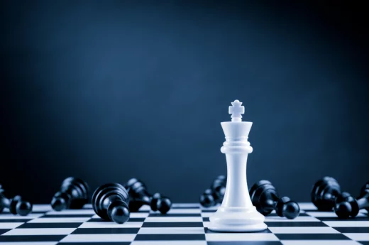 White chess king