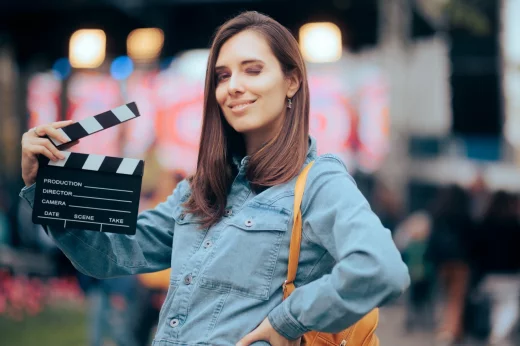 Girl with Clapperboard